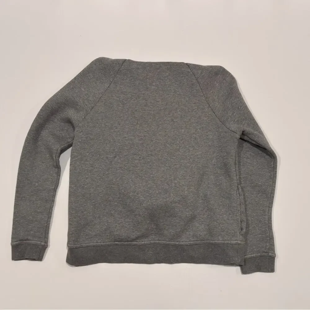 Nike Women’s S Nike Tech Hoodie Gray Funnel Neck Pullover Cotton Charcoal Warm
